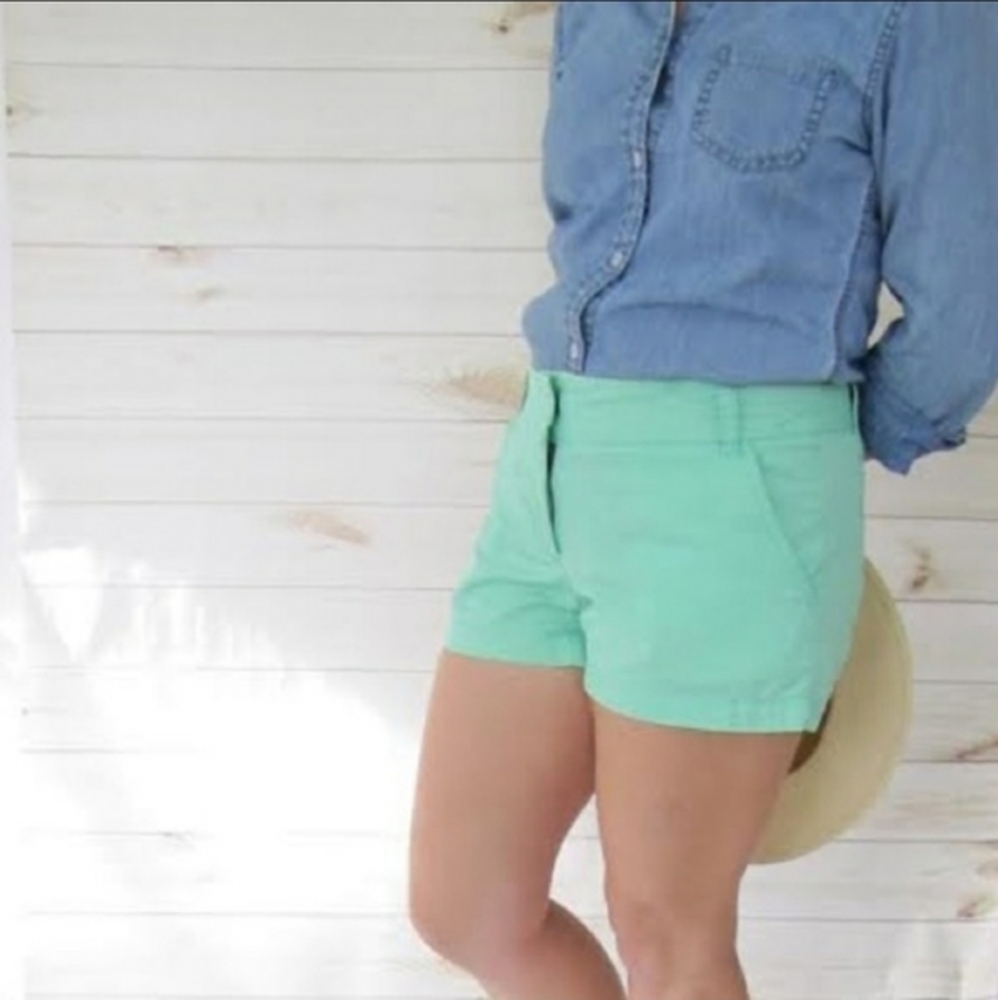 INC Mint Chino Dress Shorts Stretch size  0